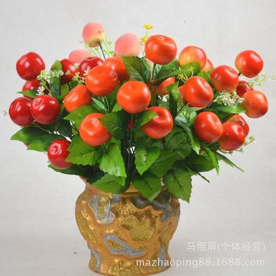 【义乌12头仿真水果花束,仿真苹果 等厂家批发】价格,厂家,图片,鲜花、花艺制品,马照屏(个体经营)-
