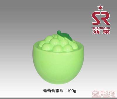【汕荣100g葡萄形状面膜罐PP塑料水果膏霜瓶子生产厂家葡萄面膜瓶】汕头市金平区汕荣塑胶包装厂 - 产品库